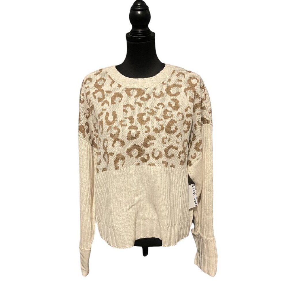 NINE WEST LEOPARD SWEATER